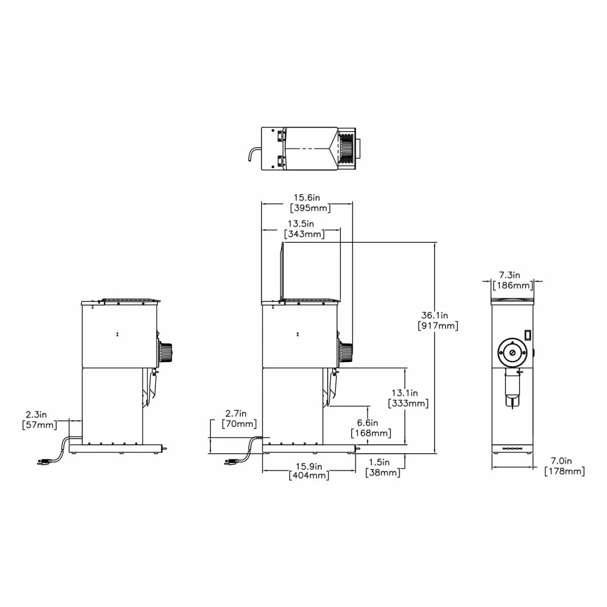 BUNN G2 2 Lb. Bulk Coffee Grinder - 2 Pound Capacity Grinders 2 BUNN G2 2 Lb. Bulk Coffee Grinder - 2 Pound Capacity Grinders