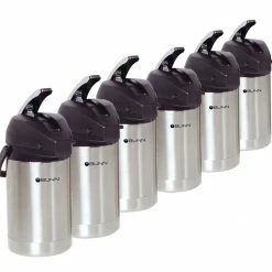 BUNN 2.5L Stainless Steel Coffee Airpot - Case Of 6 Brewers
