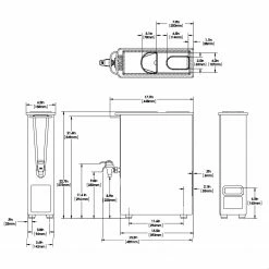 BUNN TD3T-N Iced Tea & Coffee Dispenser W/ Brew-Thru Lid Brewers