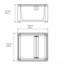 Barista Basics Maplewood Knockbox Set (7" X 7" X 4") 16 Barista Basics Maplewood Knockbox Set (7