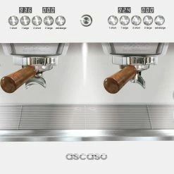 Equipment Ascaso Barista T Plus, Automatic 2 Group Espresso Machine, With Thermodynamic Technology (White) 8 Equipment Ascaso Barista T Plus, Automatic 2 Group Espresso Machine, With Thermodynamic Technology (White)