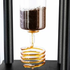 Cold Brewers Yama 25 Cup Cold Drip Maker Straight Black Wood Frame (100oz)