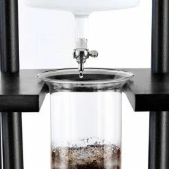 Cold Brewers Yama 25 Cup Cold Drip Maker Straight Black Wood Frame (100oz)