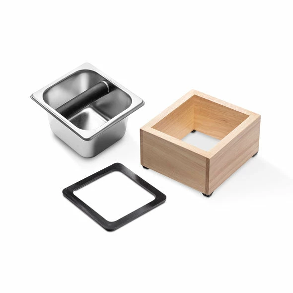 Barista Basics Maplewood Knockbox Set (7" X 7" X 4") 2 Barista Basics Maplewood Knockbox Set (7" X 7" X 4")