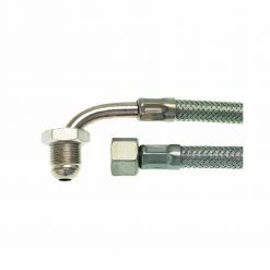 Rancilio 3/8" M X 3/8" F 180 Cm. Stainless Steel Hose With Elbow (Special Order Item)