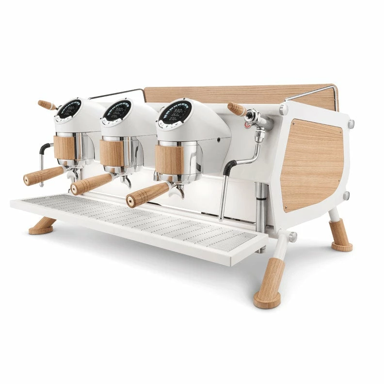 Sanremo Café Racer 3 Group Volumetric Espresso Machine - White Wood Slim Equipment 1 Sanremo Café Racer 3 Group Volumetric Espresso Machine - White Wood Slim Equipment