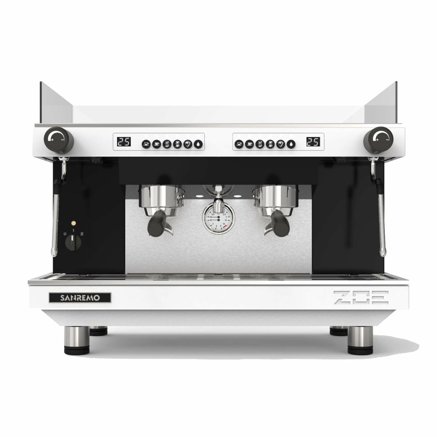 Equipment Sanremo Zoe Competition 2 Group Volumetric Espresso Machine - White 1 Equipment Sanremo Zoe Competition 2 Group Volumetric Espresso Machine - White